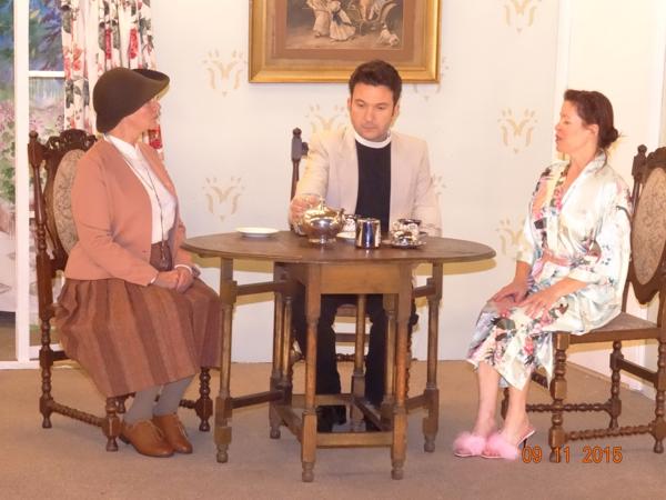 Miss Skillon  The Reverend Toop and Penelope 'enjoying' a cup of tea.